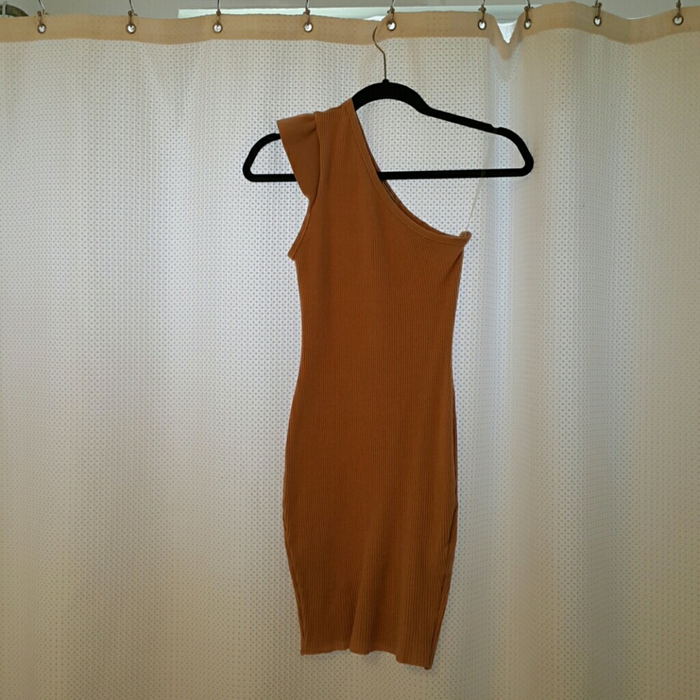 Stretch Knit One Shoulder Dress